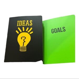 2-pack Goals and‎ Ideas notebook planners new